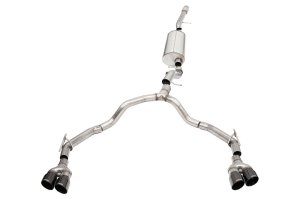 Chevrolet Suburban Performance Exhaust - Rear - CORSA Performance - Sport Cat-Back, Dual Rear, 4in BLK Tips - Black - `21-`25